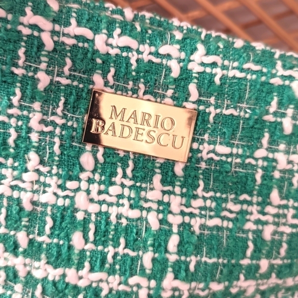 Mario Badescu Mini Mist Facial Spray Kit with Green White Woven Cosmetic Bag NEW - Picture 12 of 14